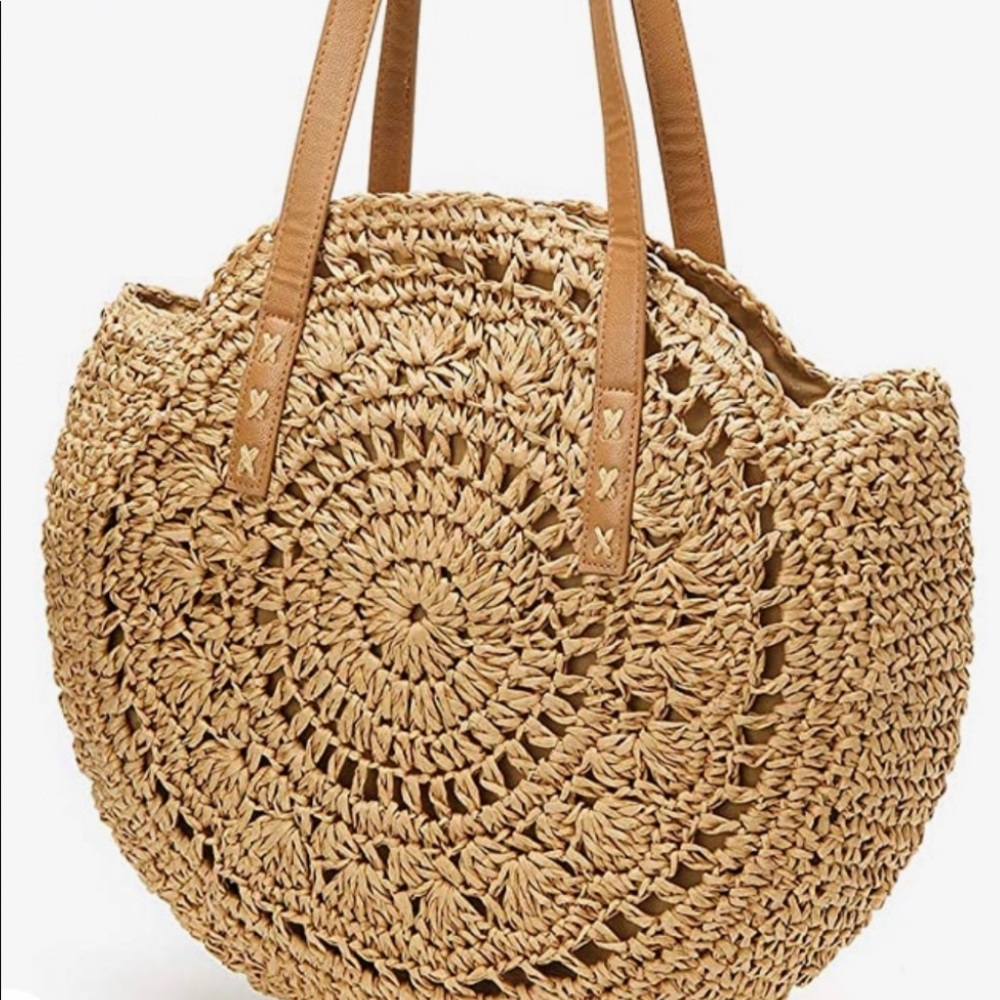 Natural Straw Beach/Shoulder Bag! Swim